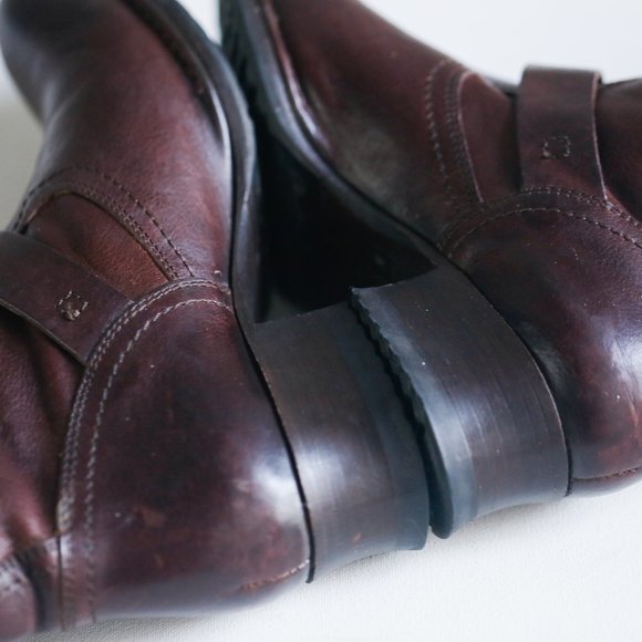 Frye Brown Leather Chestnut Classic Pull on Bootie - Picture 11 of 12